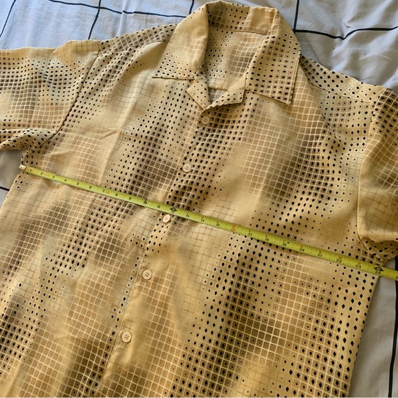 Vintage Boxy Button Down Shirt Patterned - Picture 4 of 5